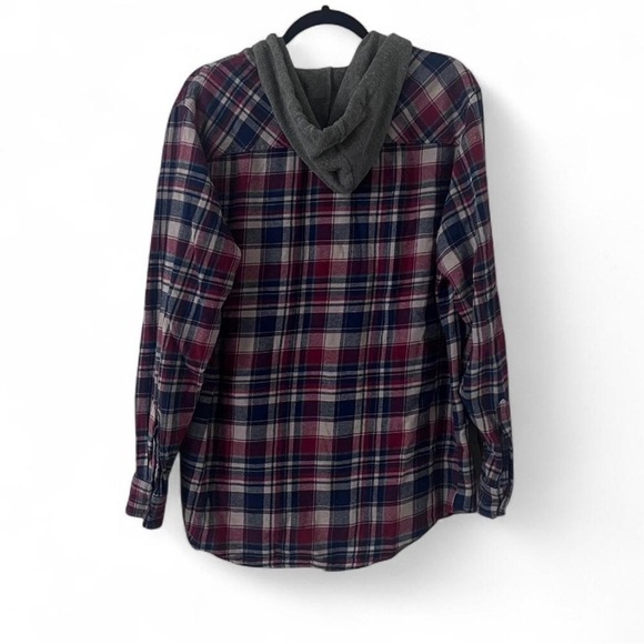 Union Bay Plaid Hooded Flannel Jacket - Picture 2 of 4